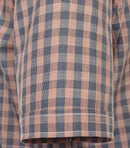 Check Short Sleeve Shirt - Tangarine