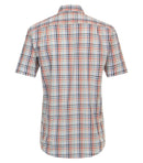 Short Sleeve Check Shirt - Tangarine