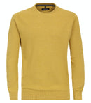 Plain Round Neck Jumper - Spicy Mustard