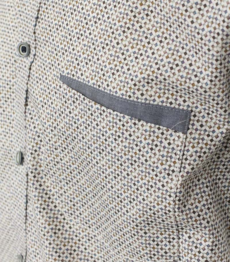 Print Casual Fit Shirt - Antracite