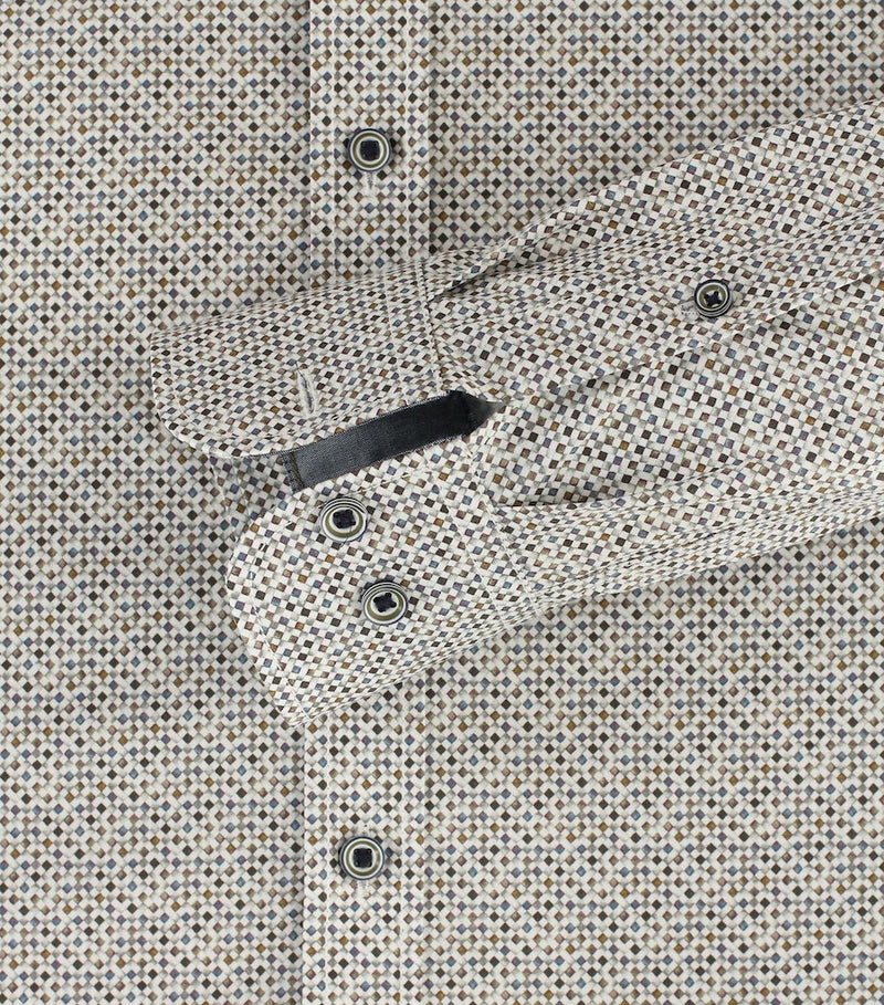 Print Casual Fit Shirt - Antracite