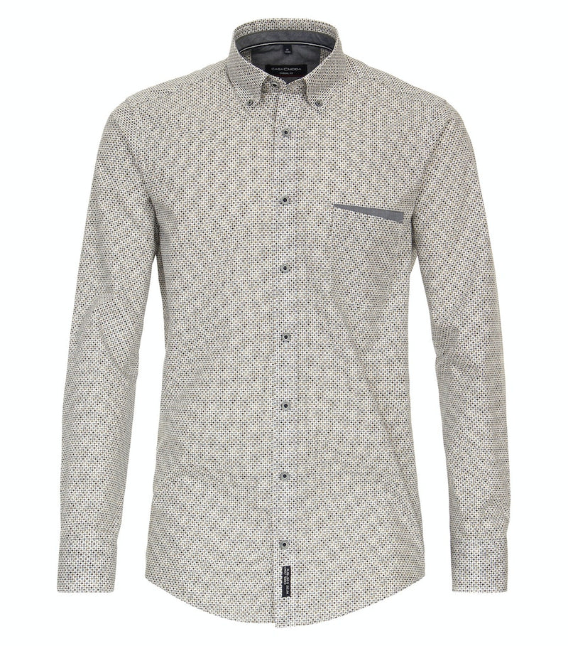 Print Casual Fit Shirt - Antracite