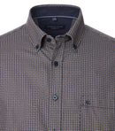 Casual Fit Print Shirt - Brown