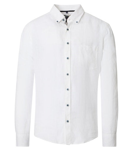 Casual End on End Shirt - White