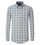 Casual Check Shirt - Light Blue
