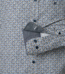 Casual Print Shirt - Light Blue