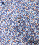 Print Short Sleeve Shirt - Light Blue