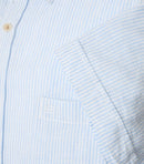 Stripe Short Sleeve Shirt - Light Blue