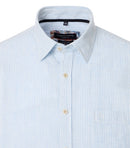 Stripe Short Sleeve Shirt - Light Blue