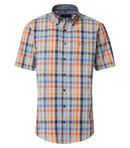 Check Short Sleeve Shirt - Light Blue