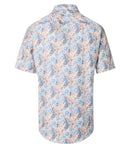 Print Short Sleeve Shirt - Light Blue