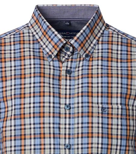 Check Short Sleeve Shirt - Light Blue