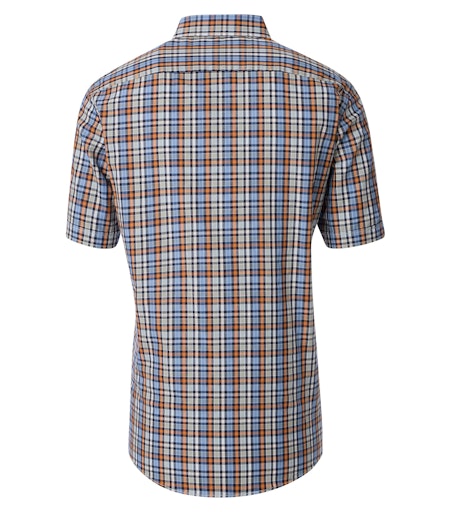 Check Short Sleeve Shirt - Light Blue