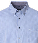 Short Sleeve Stripe Shirt - Light Blue