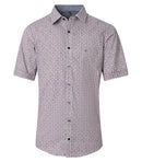 Print Short Sleeve Shirt - Blue