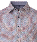 Print Short Sleeve Shirt - Blue