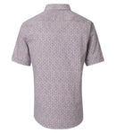 Print Short Sleeve Shirt - Blue