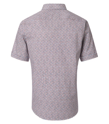 Print Short Sleeve Shirt - Blue
