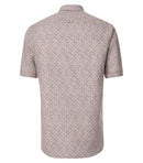 Print Short Sleeve Shirt - Blue1