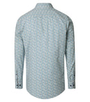 Casual Print Shirt - Dark Petrol