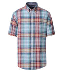 Check Short Sleeve Shirt - Dark Petrol