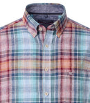 Check Short Sleeve Shirt - Dark Petrol