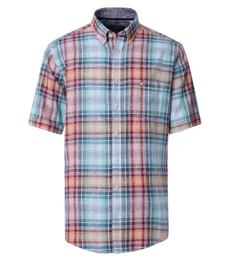 Check Short Sleeve Shirt - Dark Petrol