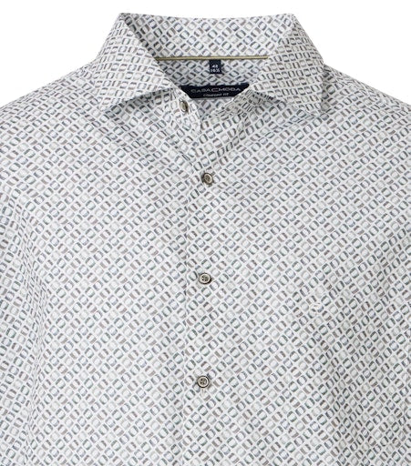 City Print Shirt - Brown