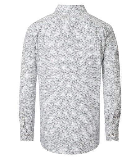 City Print Shirt - Brown