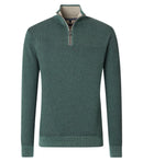 Plain Troyer Zip Jumper - Turquoise