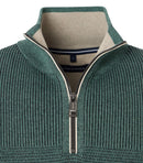 Plain Troyer Zip Jumper - Turquoise