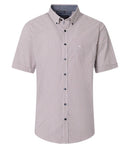 Print Short Sleeve Shirt - Garnet