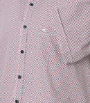 Print Short Sleeve Shirt - Garnet