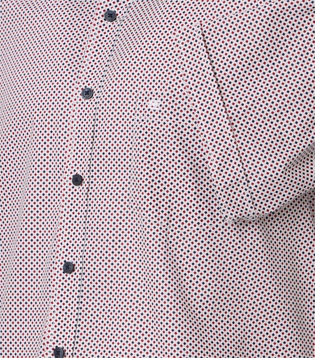 Print Short Sleeve Shirt - Garnet