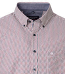 Print Short Sleeve Shirt - Garnet