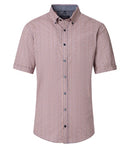 Print Short Sleeve Shirt - Garnet