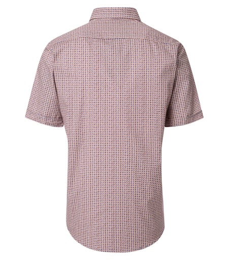 Print Short Sleeve Shirt - Garnet
