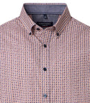 Print Short Sleeve Shirt - Garnet