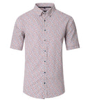 Print Short Sleeve Shirt - Garnet