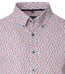 Print Short Sleeve Shirt - Garnet