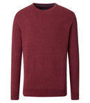 Plain Round Neck Jumper - Mars Red