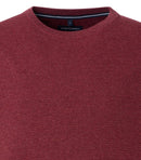 Plain Round Neck Jumper - Mars Red