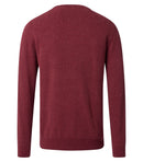Plain Round Neck Jumper - Mars Red