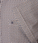 Print Short Sleeve Shirt - Tangarine