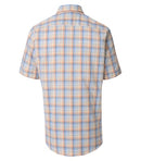 Check Short Sleeve Shirt - Tangarine