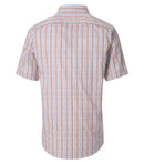 Stripe Short Sleeve Shirt - Tangarine