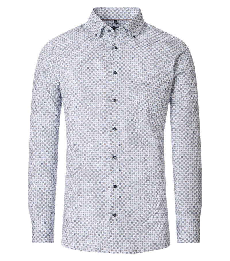 City Print Shirt - Beige