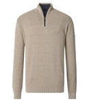 Plain Troyer Zip Jumper - London Fog