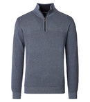 Casa Moda Plain Troyer Zip Jumper - Flint Stone