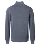 Casa Moda Plain Troyer Zip Jumper - Flint Stone